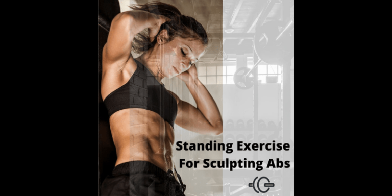 Standing exercise for sculpting abs